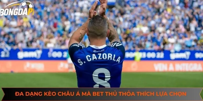 Đa dạng các loại kèo châu Á mà bet thủ thỏa thích lựa chọn tham gia